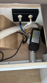 Photo by Vicki From NSW. Jul 2026 - Born To Roam Bluetooth Diesel Air Heater Kit - 2kW - 12V - Single Outlet - 5L Tank