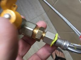 Photo by Godwin From NSW. Jul 2026 - Straight Gas Adaptor - 3/8 inch Male SAE x 1/2 inch Male BSP