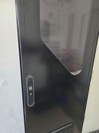 Photo by John From QLD. Jul 2026 - Aussie Traveller DC Caravan Door - 2 Radius Corners - 1540 x 622mm - Right-Hand Hinge - Black