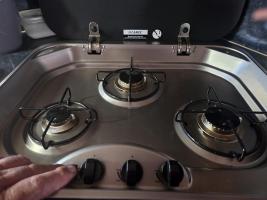 Photo by Kathleen From QLD. Jul 2026 - Camec Gas Cooktop - 3 Burner - Glass Lid