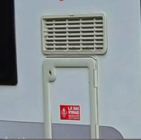 Photo by Brian From VIC. Jul 2026 - Lower Vent Insert - White - Suits Dometic AS1625 Fridge Vent Kits