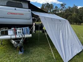 Photo by Margaret From QLD. Aug 2026 - Replacement Canopy & Shade Wall - 1.5m Long / 2.17m Projection - Poles, Ropes & Pegs Not Included - Suits Xtend Outdoors Mini BBQ Porches