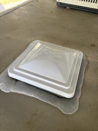 Photo by Stephen From NSW. Aug 2026 - Vent Lid - White / 370 x 370mm - Suits 355mm OZvent & Elixir MK2 Roof Hatches