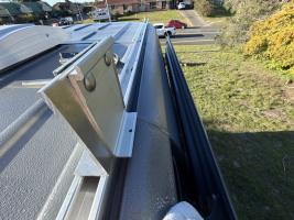 Photo by Frank From NSW. Aug 2026 - Fiamma F45s Wall-Mount Awning - 3m - Deep Black Case / Royal Grey Fabric - 2.5m Projection