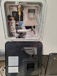 Photo by Ion From NSW. Aug 2026 - Suburban SW4DERA Hot Water System - Gas / 240V - 15.1L - Black Door