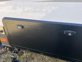 Photo by Simon From NSW. Aug 2026 - Lock Handle with Barrel & 2 Keys - Black - Suits Freucamp & Sanjo Access / Service / Luggage Doors
