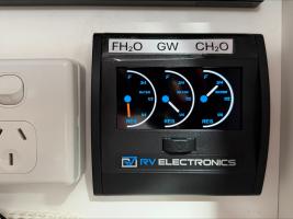 Photo by Andrew From NSW. Sep 2026 - RV Electronics LCD Water Tank Level Indicator - Triple Tank
