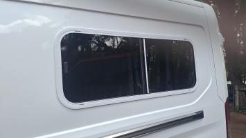 Photo by Neil From NSW. Sep 2026 - Aussie Traveller Slimline Sliding Window with Flyscreen - White Frame - 450mm H x 1175mm W