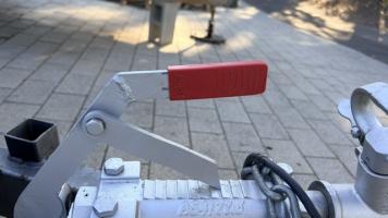 Photo by Andrew From SA. Sep 2026 - AL-KO Brake Lever Cover - Red - Suits Lever Arms up to 5mm Thick x 25mm Wide