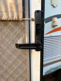 Photo by Amy From WA. Oct 2026 - Camec 3-Point Door Lock Kit - Right-Hand Hinge / Viewed from Outside / One-Key Compatible