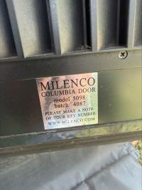 Photo by Shane From QLD. Oct 2026 - Door Lock with Barrel & Keys - Right-Hand Hinge, Viewed from Outside - Suits Milenco Columbia Doors