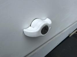 Photo by Adam From SA. Oct 2026 - Boot Lid Lock with 2 Keys - White - Suits Jayco Caravan & Camper Boot Lids