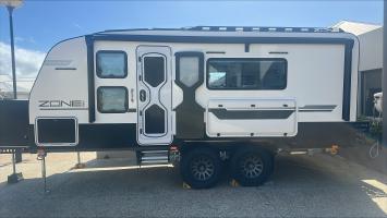Photo by Allan From WA. Oct 2026 - Alucobond Door Panel - 1750mm / Right-Hand Hinge / Viewed from Outside - Suits Dometic CaraD 600 Caravan Doors