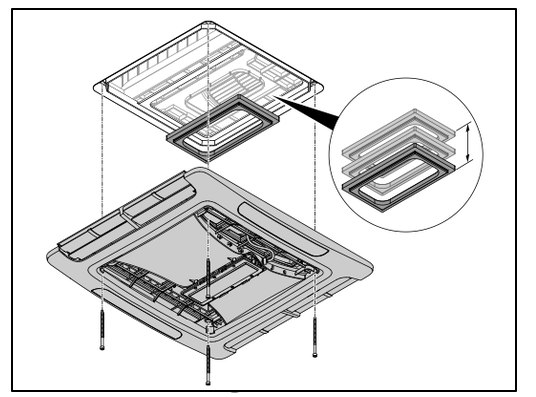 FreshJet 7 air distribution box fitted inside the caravan