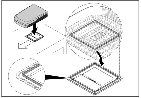 FreshJet 7 rooftop unit positioned in the roof frame
