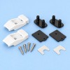 Plastic Wall Bracket Kit - Polar White - Suits Fiamma Awning Legs