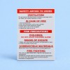 Gas Safety Compliance Decal No. 6 - Evacuation Instructions