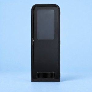 Camec Odyssey Aero Caravan Door - 2 Radius Corners - 1623 x 572mm - Right-Hand Hinge - Black - No...