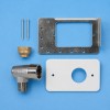 Bromic Flush-Mount Gas Bayonet Socket Kit - 1/2 inch Male BSPP - Bracket & Dust Cap Included