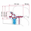 Awning Adaptor Kit - Suits Fiamma F65s Awnings on Pre-2017 VW Crafter Vehicles with Roof Rails