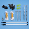 Aussie Traveller Electric Roll-Out Awning Cradle Support Kit with Poles - White