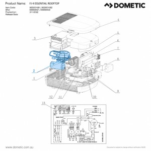 Evaporator Fan - Suits Dometic FreshJet 4 Air Conditioners