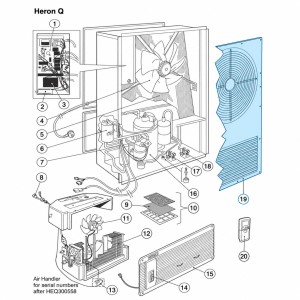 External Grille Kit - Suits AirCommand Heron Q MK1, MK2 & MK3 Air Conditioners