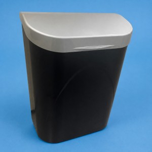 Aussie Traveller Door Bin - 10L - Black with Silver Lid