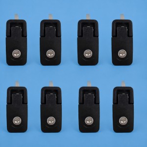 Access Door Lock Set - 8 Pack - Keyed Alike - Black - Suits Coast Access Doors 1-8