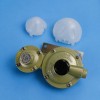 Two-Stage LPG Regulator with Cover & Metal Bracket - 1/4 inch FNPT Inlet x 3/8 inch FNPSF Outlet