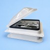 Coast RV 12V Roof Vent with LED - White Lid / 360 x 360mm Cut-Out