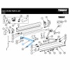 Left Spring Arm Assembly - Suits Thule 5200 Awnings - 1.9m