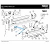 Left Spring Arm Assembly - Suits Thule 5200 Awnings - 2.3m