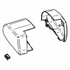 Main Housing End Caps - Left & Right - White - Suits Thule 6300 12V Awnings