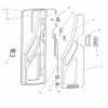 Fixing Clip Set - 13 Pack / White - Suits Dometic CaraD-R & CaraD-RF Motorhome Entrance Doors