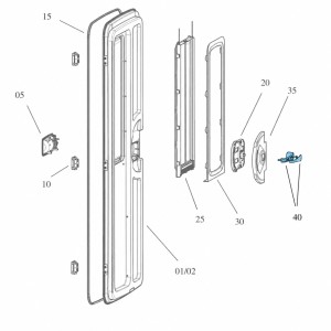 Inner Handle - Suits Dometic CaraD-400 / CaraD-400F Caravan Doors