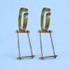 Pole Carrier Mounting Bracket Kit - Zinc-Plated Steel - Suits 150mm Pole Carriers on 100mm / 150mm RV Chassis
