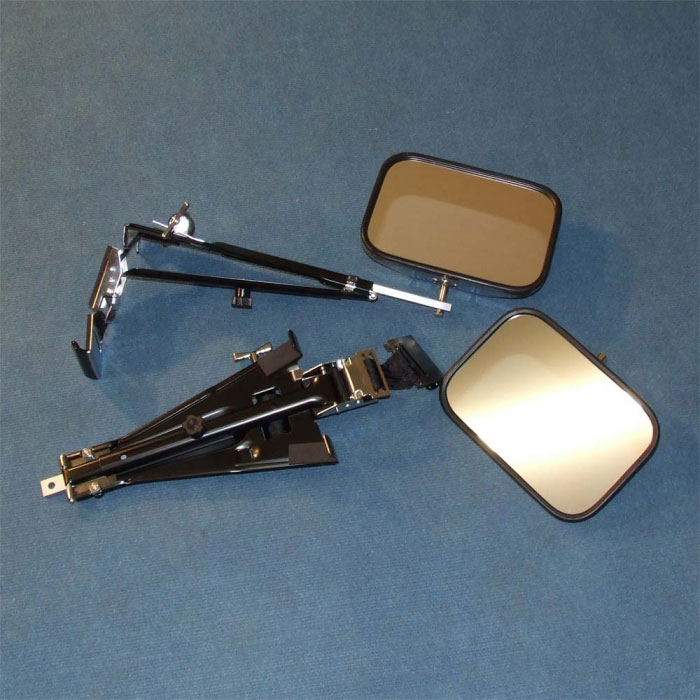 Heavy Duty Towing Mirror Door Mounted Pair CaravansPlus