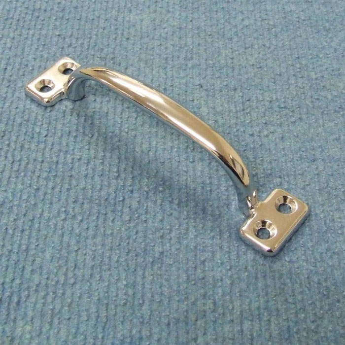 Grab Handle, Chrome 130mm EMRO Catches & Handles CaravansPlus