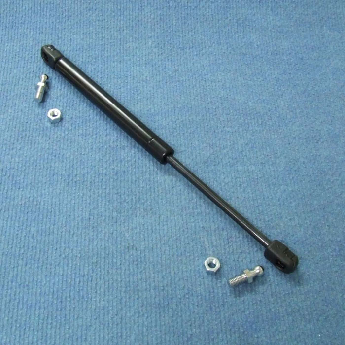 Gas Strut, 830mm to 480mm, 240N, 10mm Shaft with 12mm Ball Joints Ends