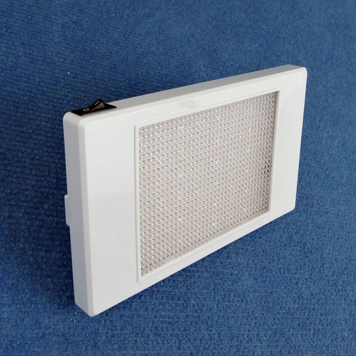 12V LED Surface Mount W Switch, 252 Lumens, White, 185x110mm