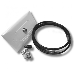 Explorer Passive Through-Wall TV Connection Kit with Cable