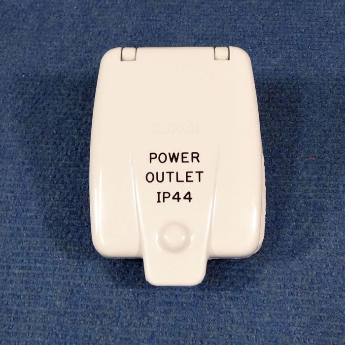 CLIPSAL Power Outlet, Replacement Lid, Pre2006 Caravan 240V Inlets