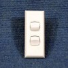 Double Pole switch, Removable Cover, Double, Components