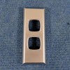 Switch Cover Only, Double, Satin Chrome, Transco
