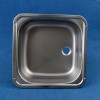 Smev Stainless Steel Sink / Basin - 370mm x 370mm - Top Fixing - Inc. Waste & Plug