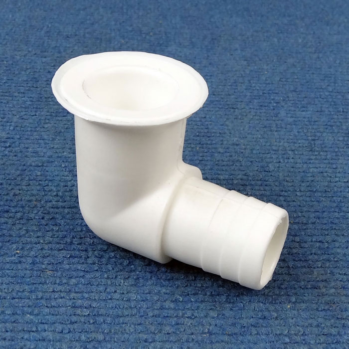 Right Angle Waste Fitting 25mm Outlet..35mm Hole CaravansPlus