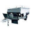 Camper Trailer Stone Shield with mesh 3PCE Black (1800mm x 500mm)