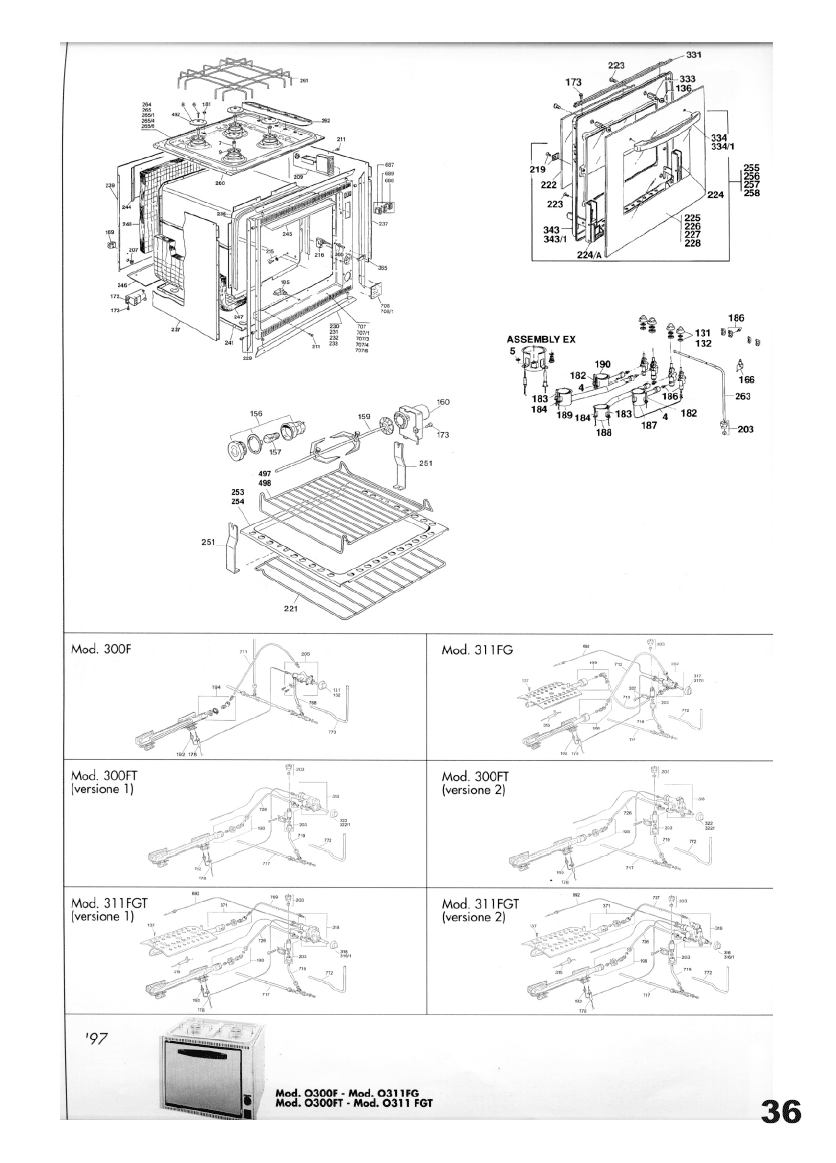 Diagram, Smev 7000, 4 Burner Combined Grill & Oven CaravansPlus