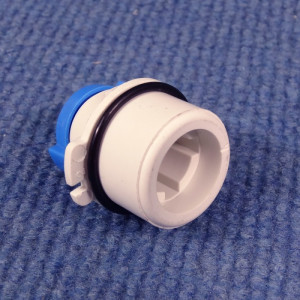 Lock Barrel Housing - White - Suits Thetford Service Doors